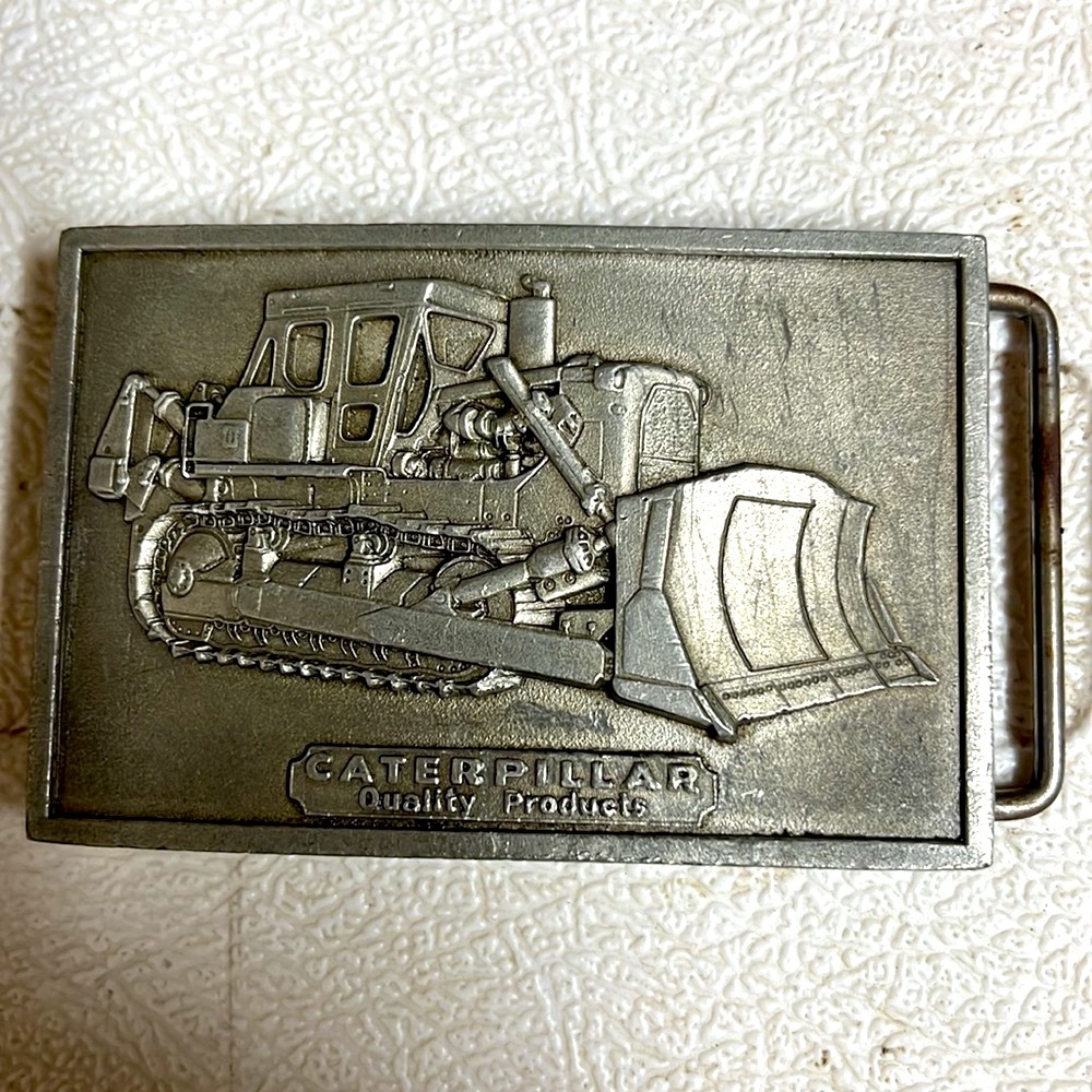 Pewter Caterpillar belt buckle